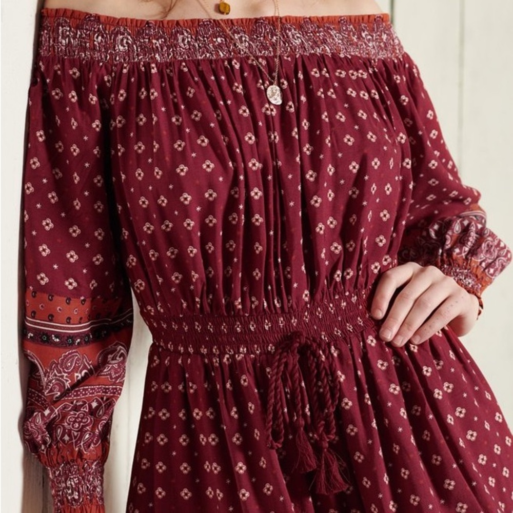 SUPERDRY Ameera Off The Shoulder Playsuit Romper Size 6 - Picture 15 of 16